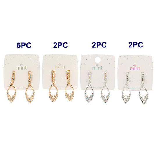 Rhinestone Teardrop Earring