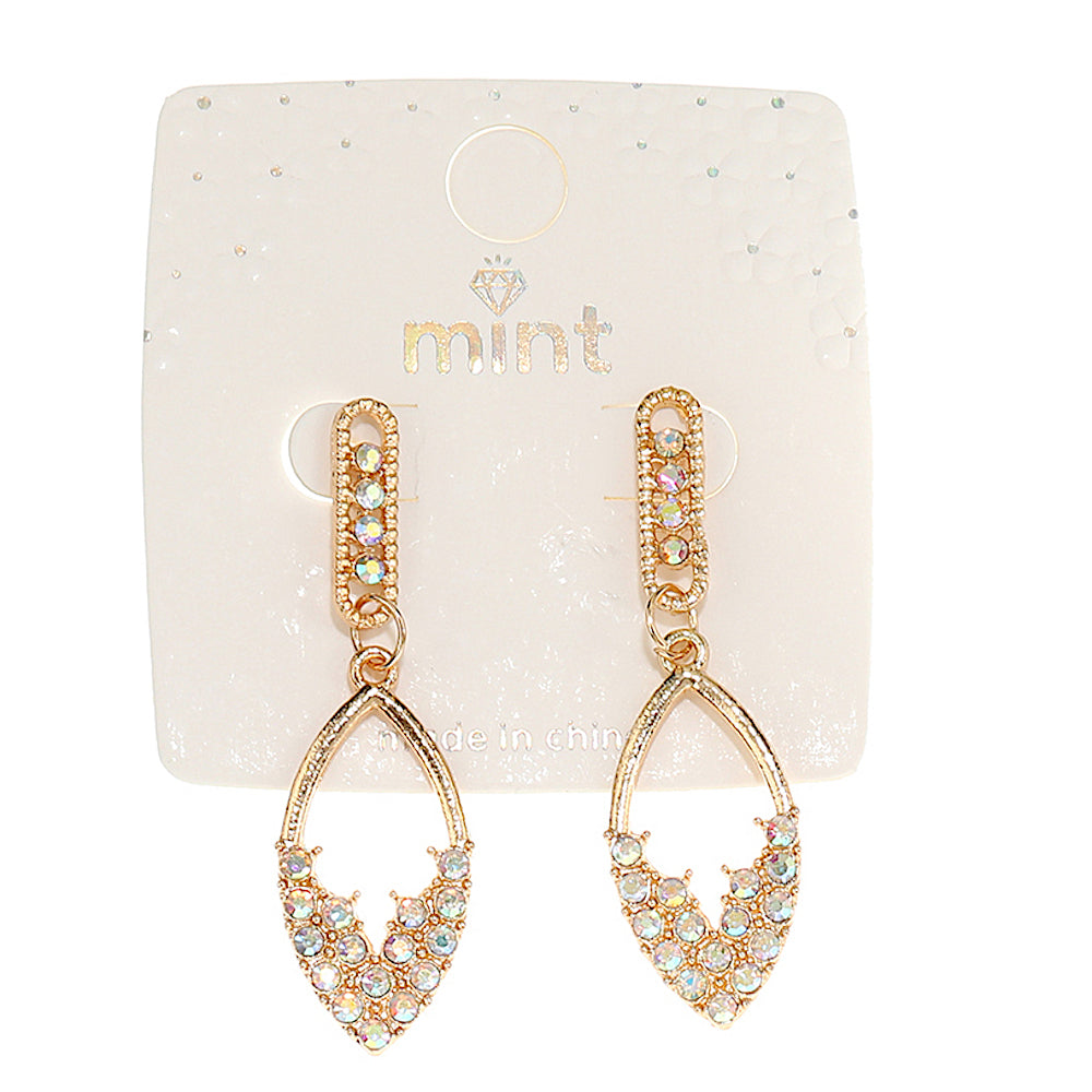 Rhinestone Teardrop Earring