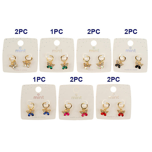 JAE46536 - Dainty Butterfly Dangle Earring