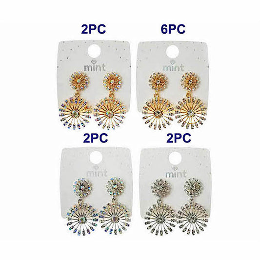 Rhinestone Asterisk Earring