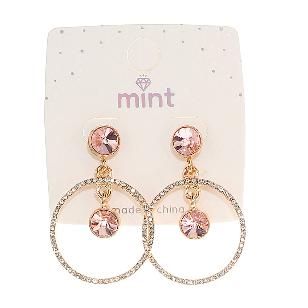 Crystal Circle Earring