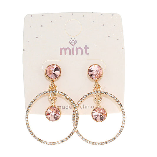 Crystal Circle Earring