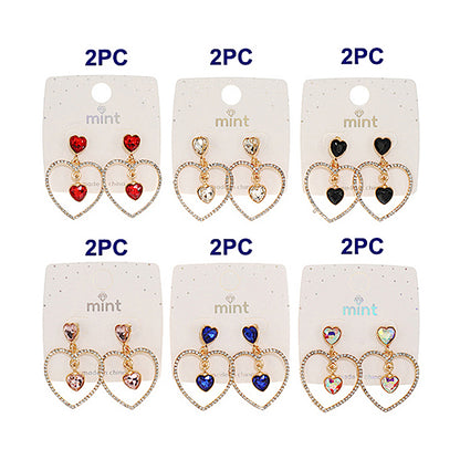Crystal Heart Earring