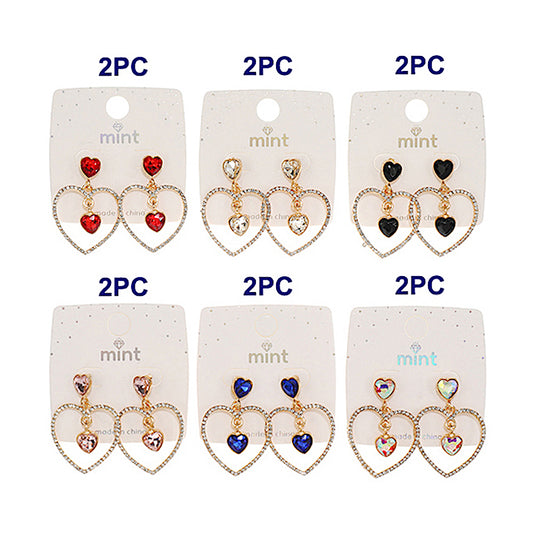 Crystal Heart Earring