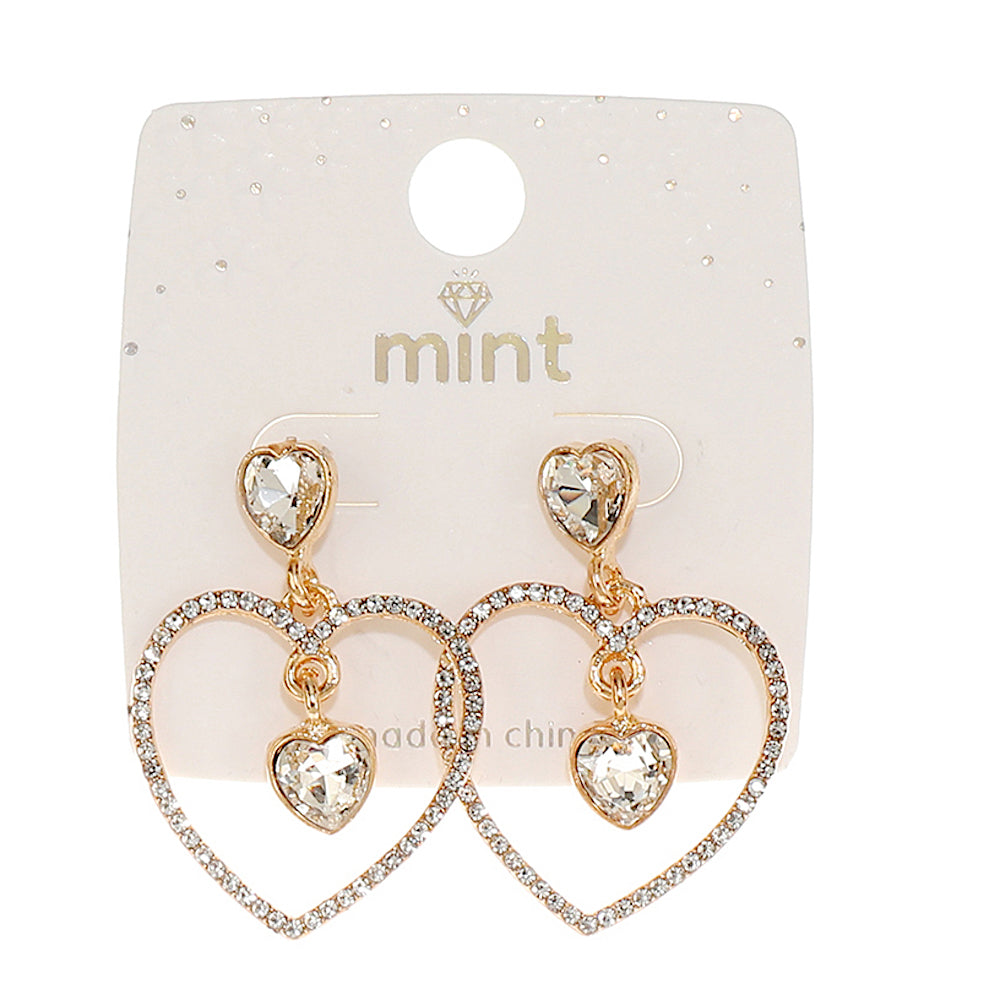 Crystal Heart Earring