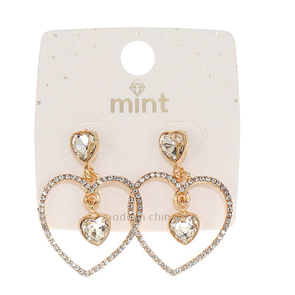 Crystal Heart Earring