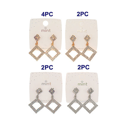 Rhinestone Square Earring