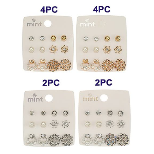 JAE46633 - 6 Pair Earring Set