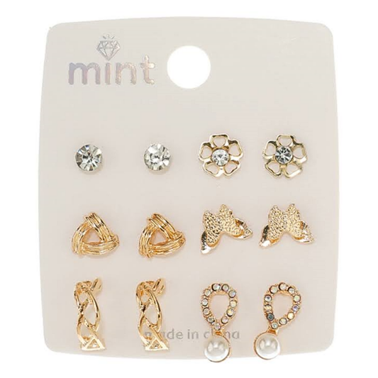 JAE46635 - 6 Pair Earring Set