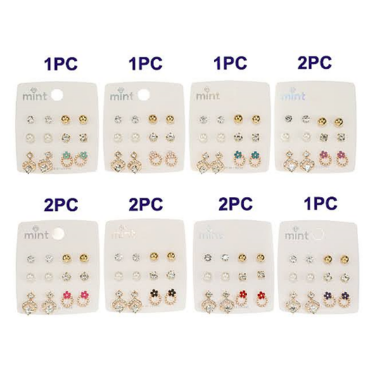 JAE46637 - 6 Pair Earring Set