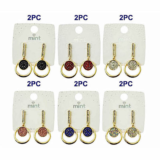 Rhinestone Circle Earring