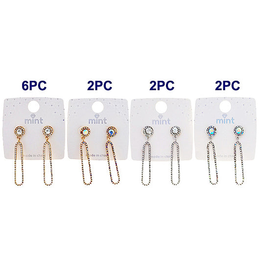 Rhinestone Drop Earring