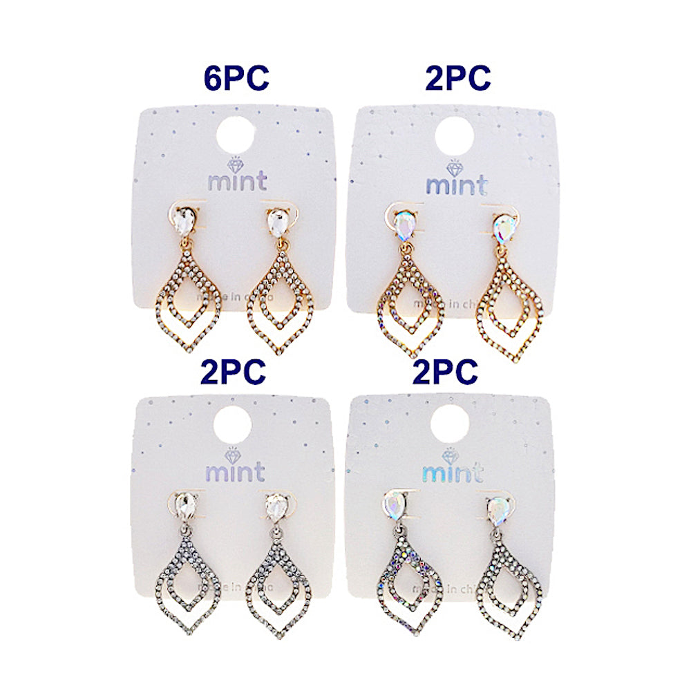 Rhinestone Teardrop Earring