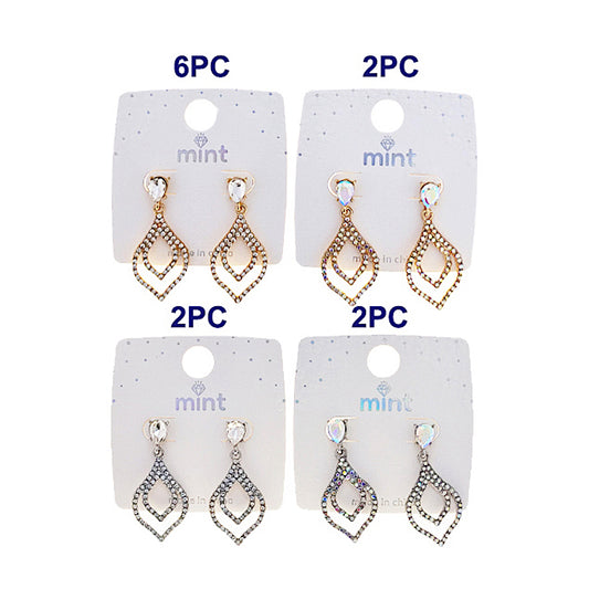 Rhinestone Teardrop Earring