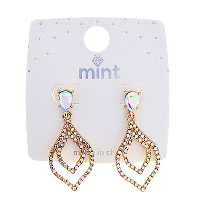 Rhinestone Teardrop Earring