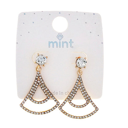 Rhinestone Curve Earring