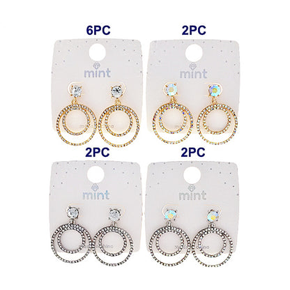 Rhinestone Circle Earring