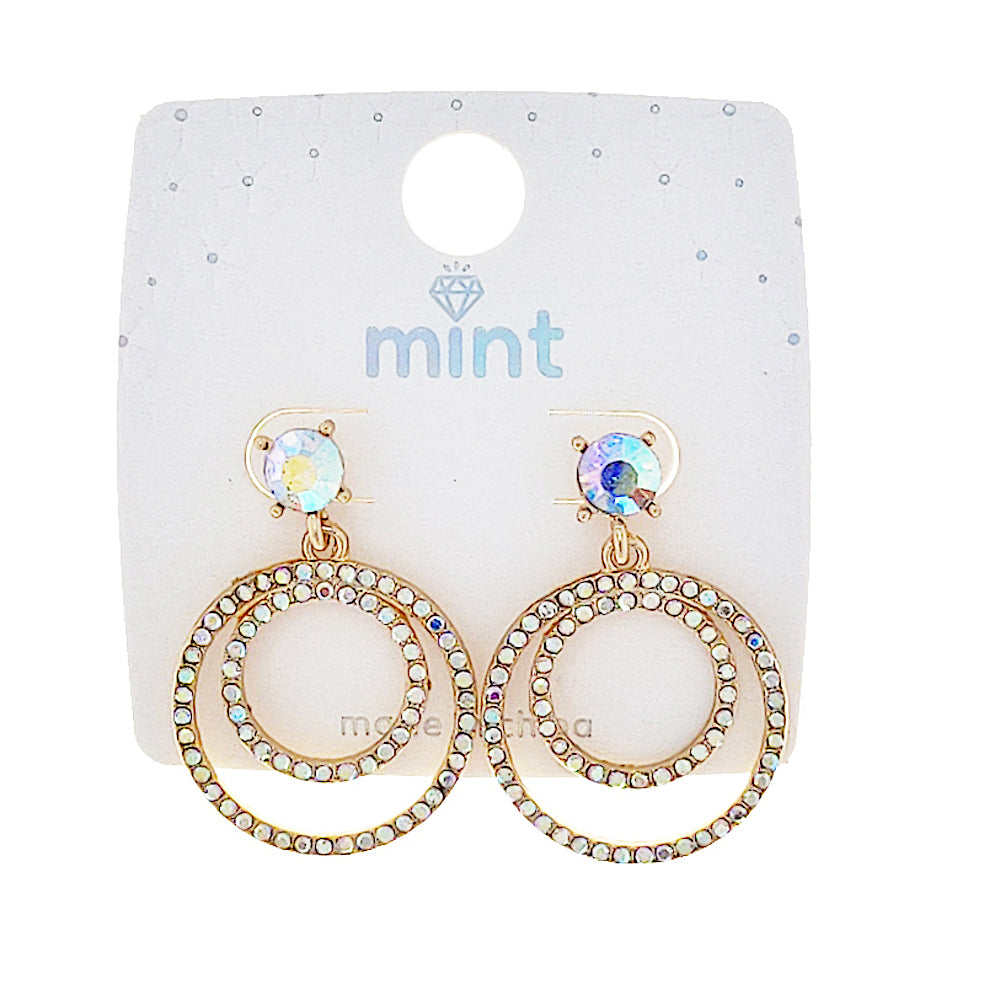 Rhinestone Circle Earring