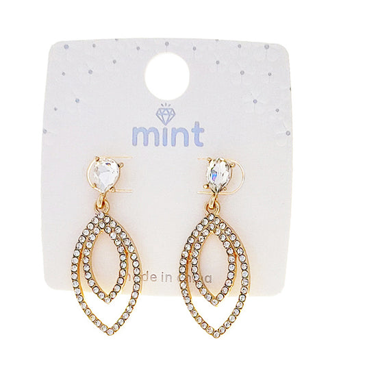 Rhinestone Marquise Earring