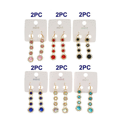 Crystal Flower Cascade Earring