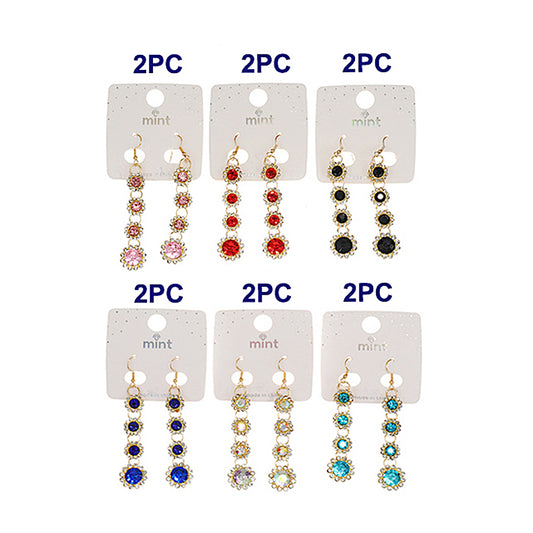 Crystal Flower Cascade Earring