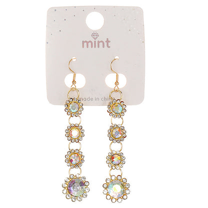 Crystal Flower Cascade Earring