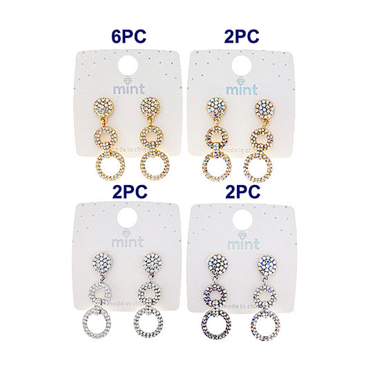 Rhinestone Circle Earring