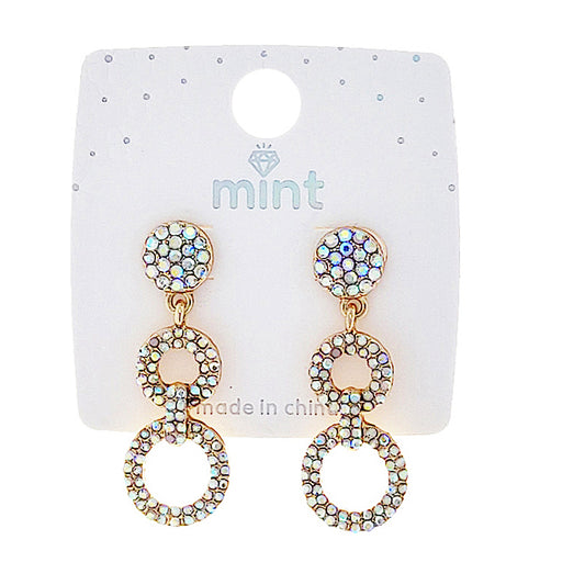 Rhinestone Circle Earring
