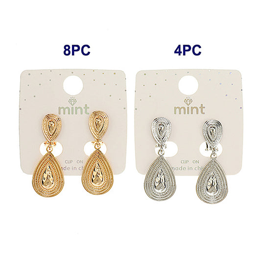 JAE46751C - Clip On Metal Disc Earring