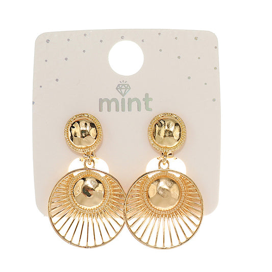 JAE46753C - Clip On Circle Cutout Earring