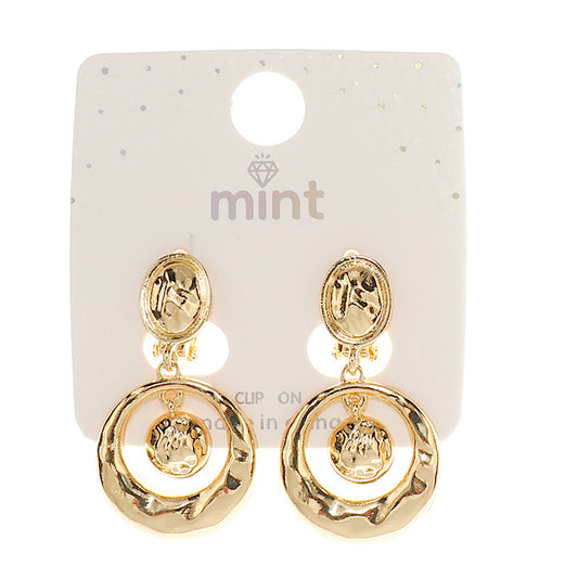 JAE46756C - Clip On Molten Metal Earring