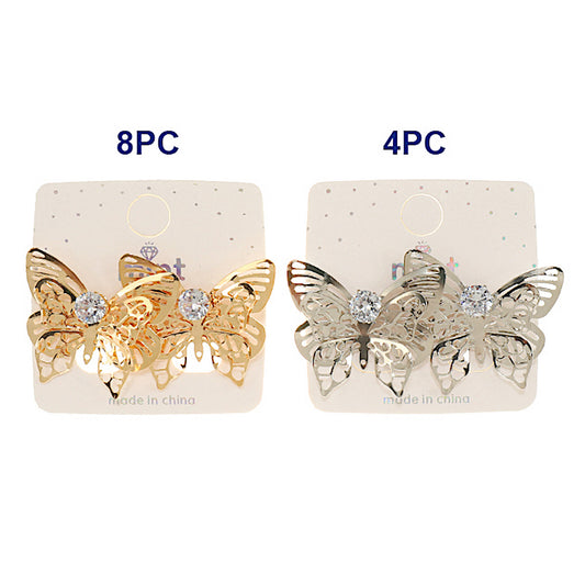 Metal Filigree Butterfly Statement Earring