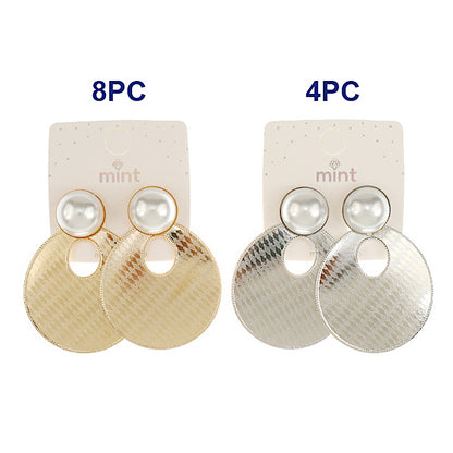 Pearl Disc Statement Earring