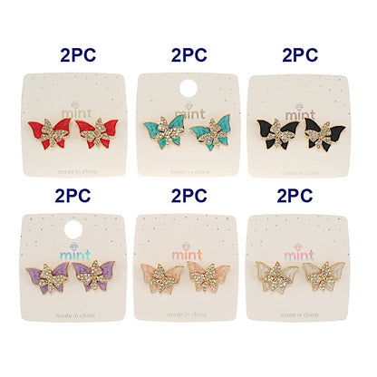 JAE46816 - Epoxy Butterfly Post Earring