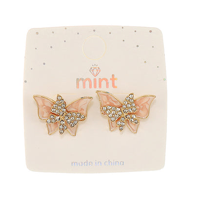 JAE46816 - Epoxy Butterfly Post Earring