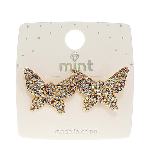 JAE46836 - Pavé Butterfly Post Earring