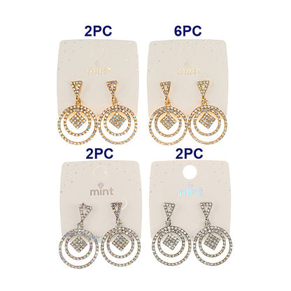 Rhinestone Geometric Earring