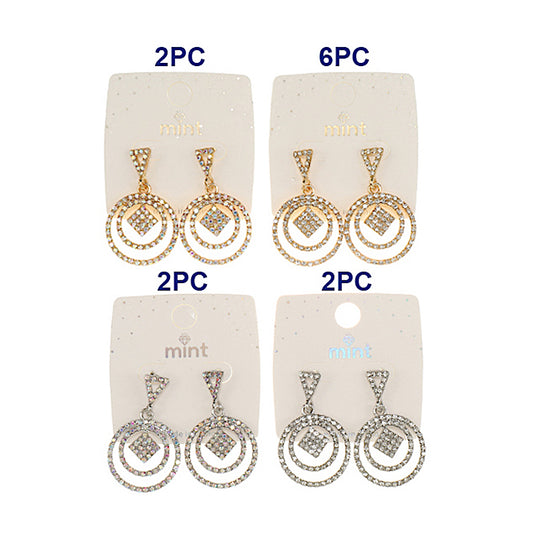 Rhinestone Geometric Earring