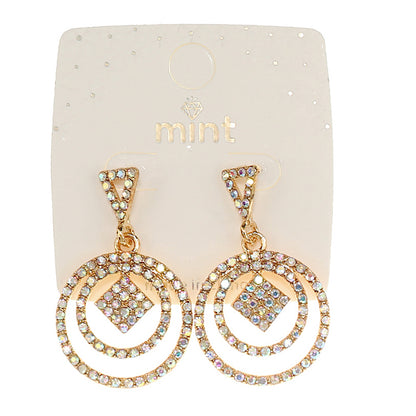Rhinestone Geometric Earring