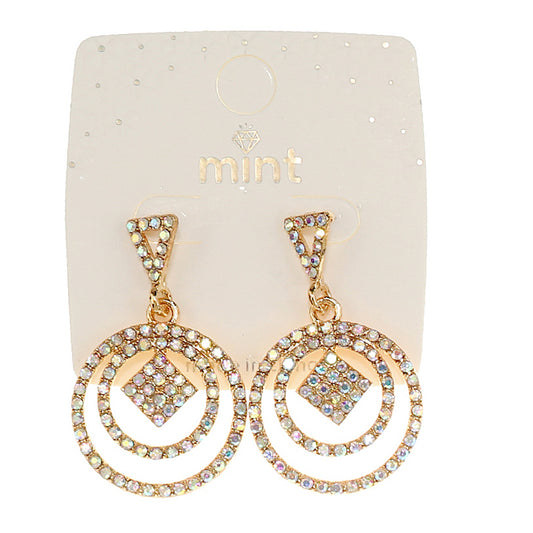 Rhinestone Geometric Earring