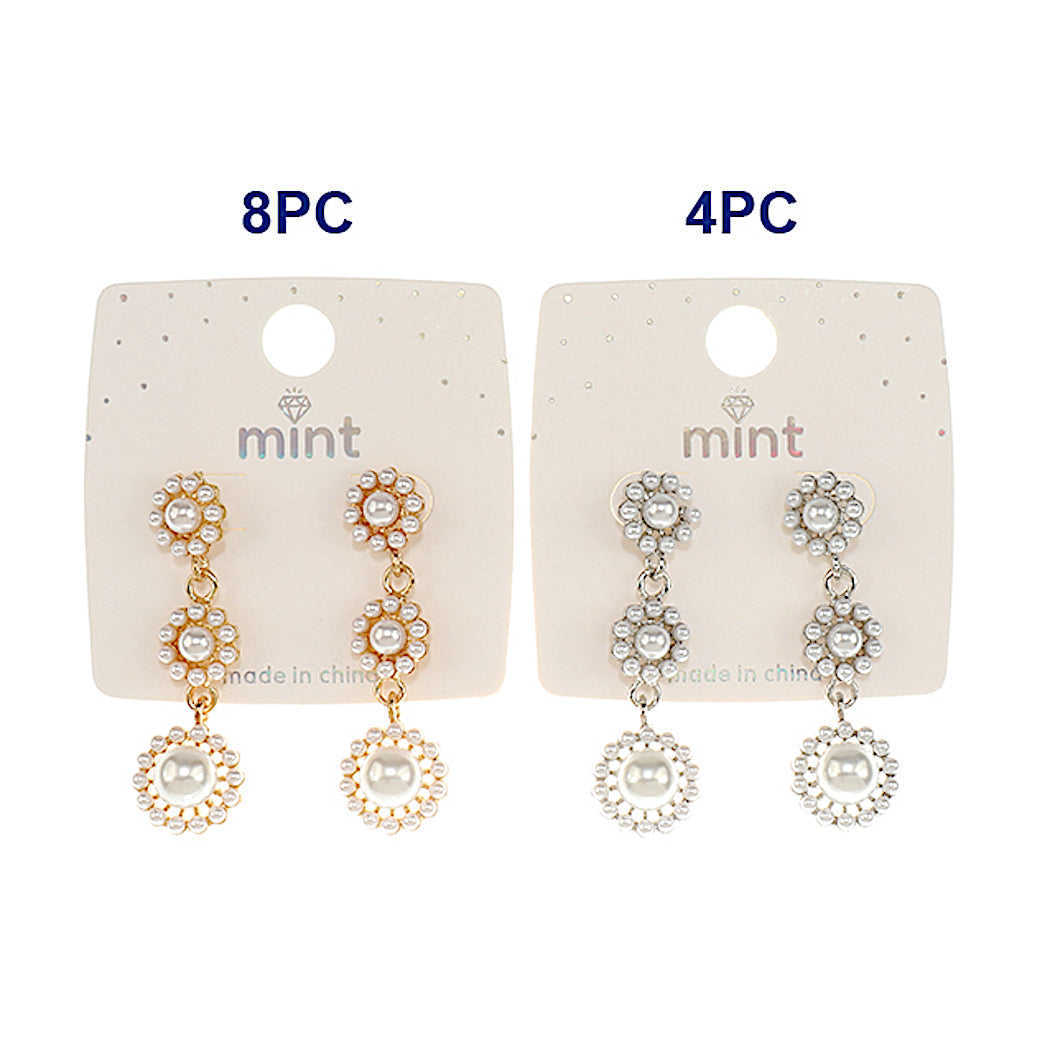 JAE46944 - Pearl Flower Cascade Earring