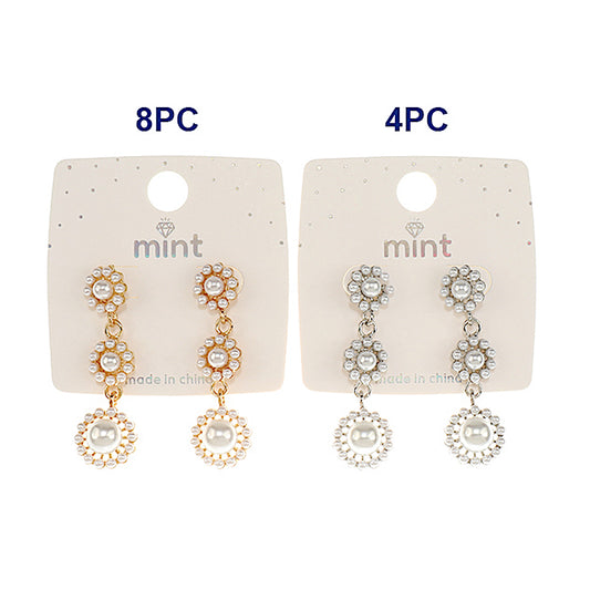 JAE46944 - Pearl Flower Cascade Earring