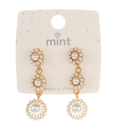 JAE46944 - Pearl Flower Cascade Earring