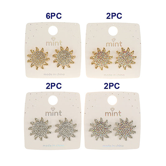 JAE46989 - Pavé Sun Post Earring