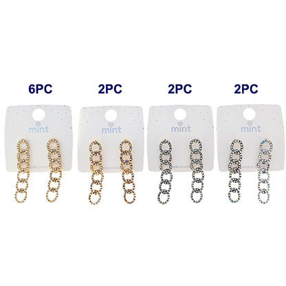 Rhinestone Link Earring