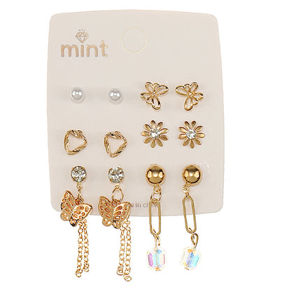 JAE47108 - 6 Pair Earring Set