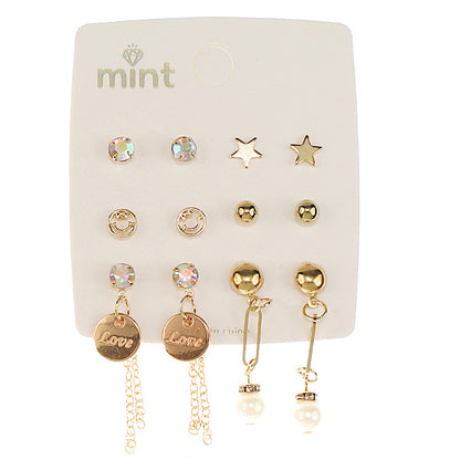 JAE47109 - 6 Pair Earring Set