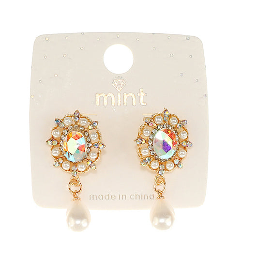 JAE47115 - Vintage Pearl Droplet Earring