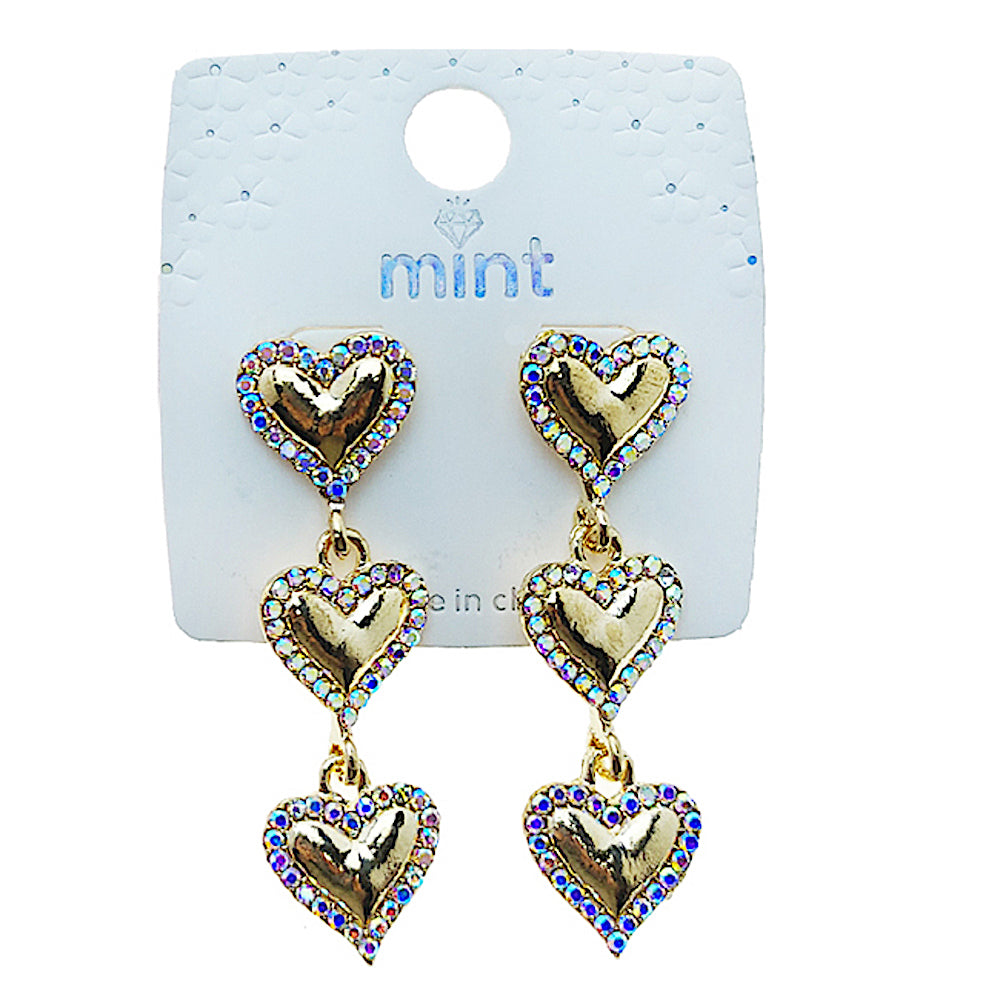 Heart Cascade Earring