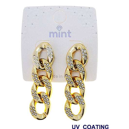 JAE47238 - Rhinestone Link Earring
